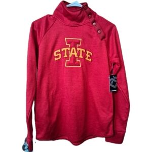 ISU Iowa State Cyclones Colosseum Side Snap Pullover Sweater Jacket S NWT!